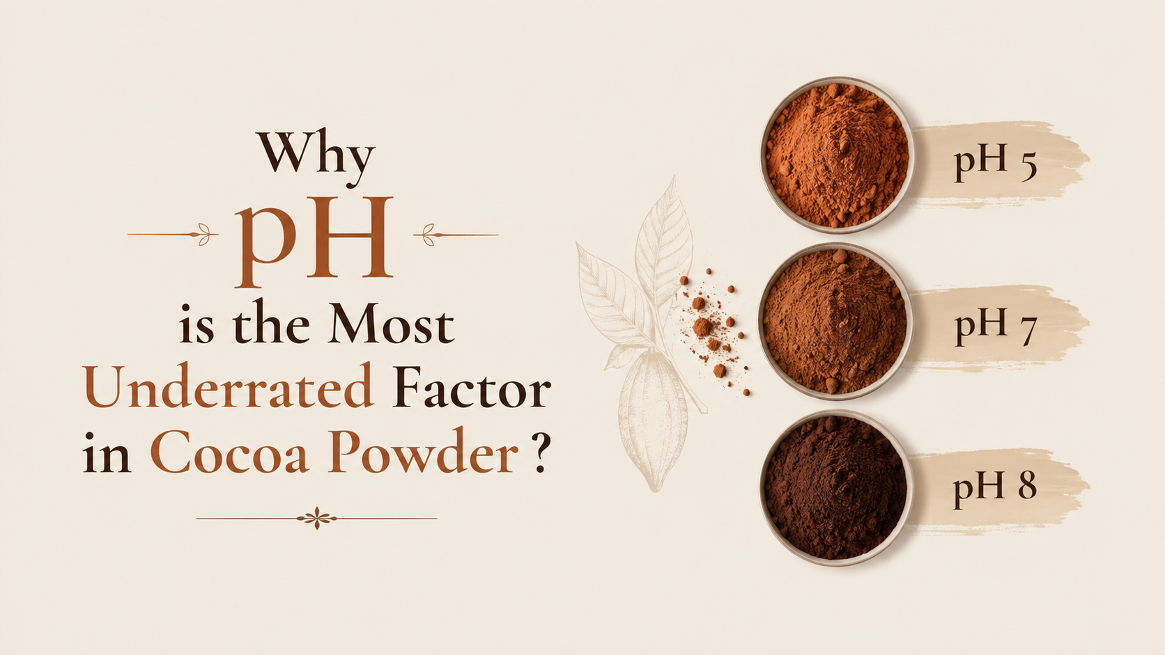 Why pH is the Most Underrated Factor in Cocoa Powder