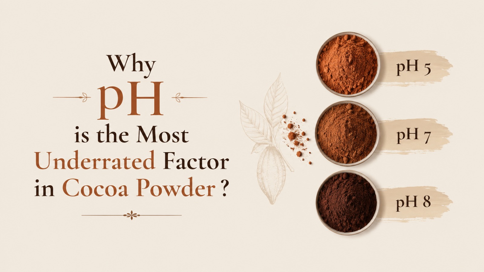 Why pH is the Most Underrated Factor in Cocoa Powder